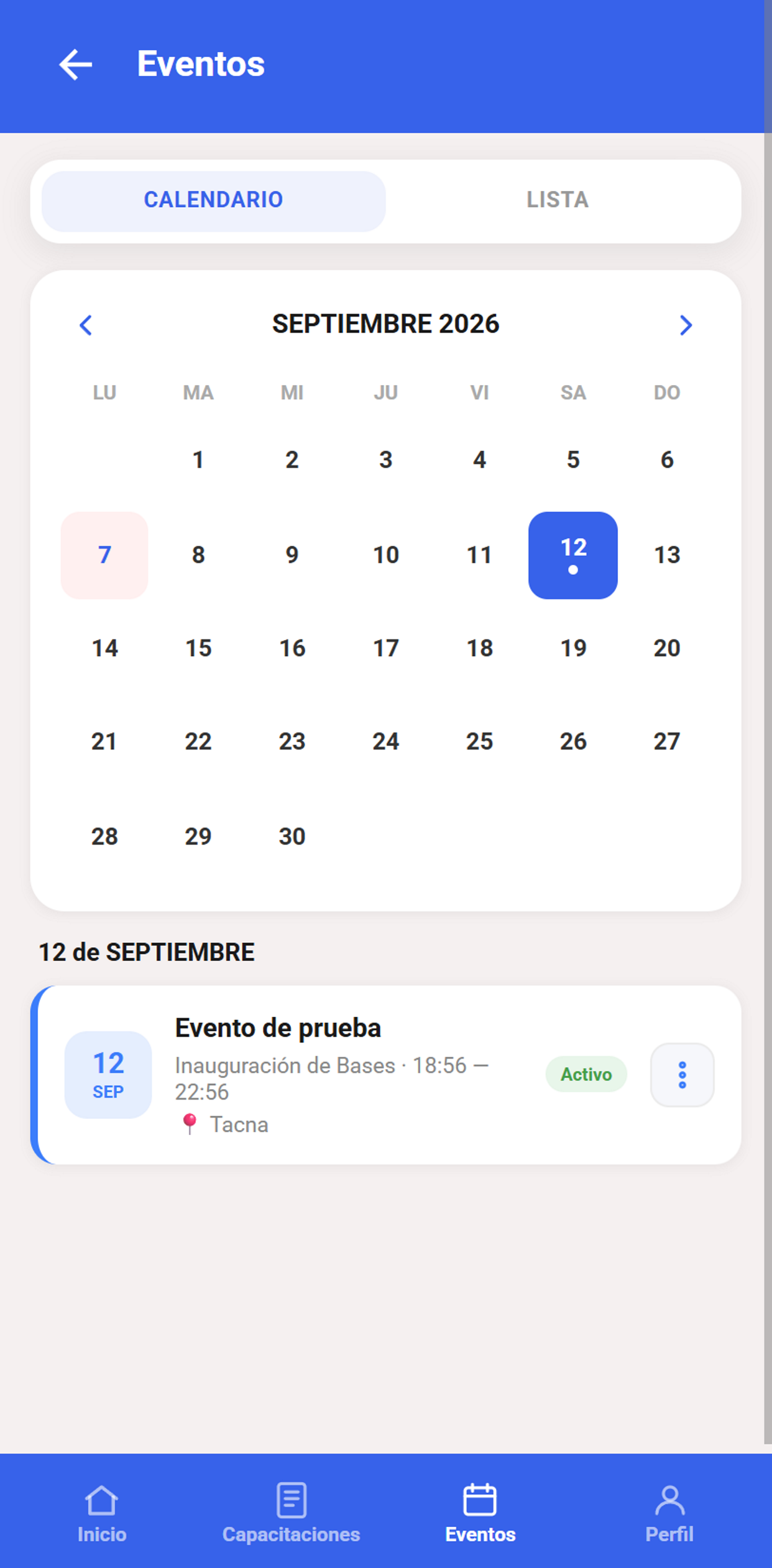 Calendario