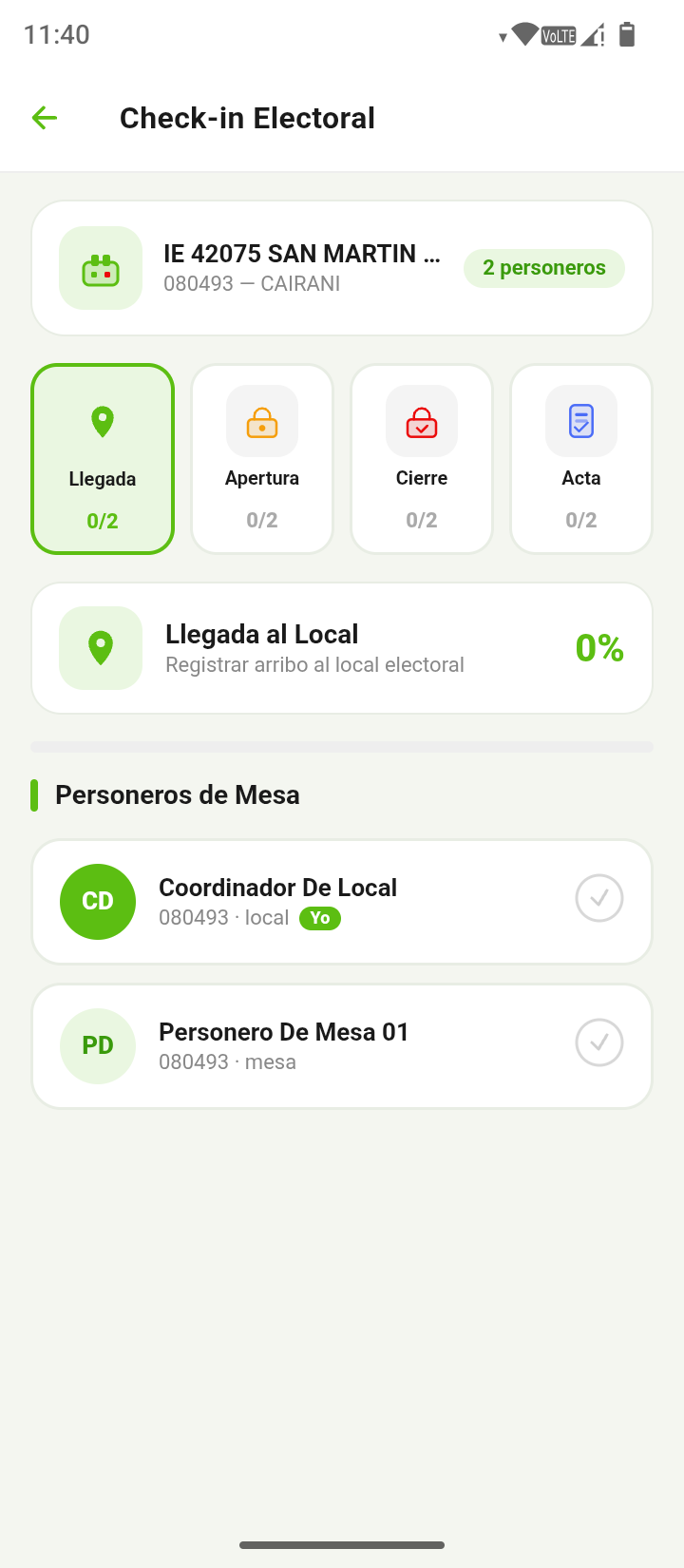 Check-in