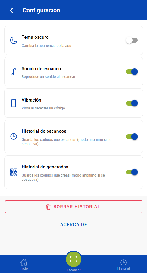 Configuración
