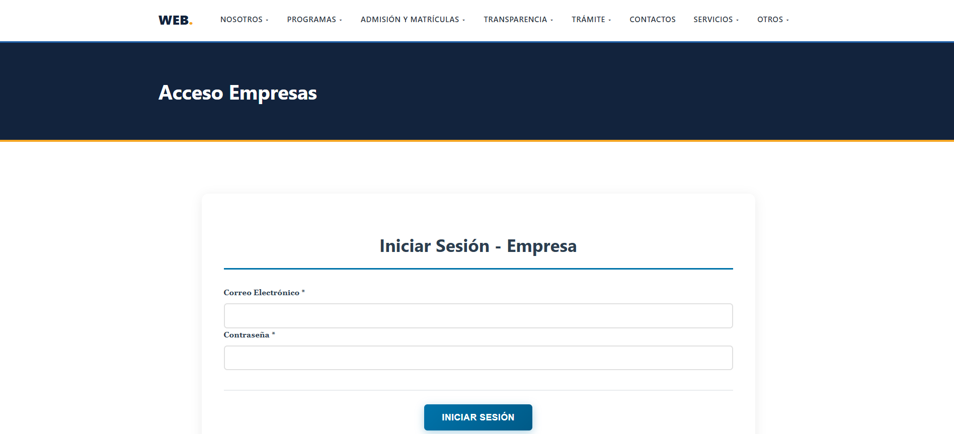 Acceso Empresas
