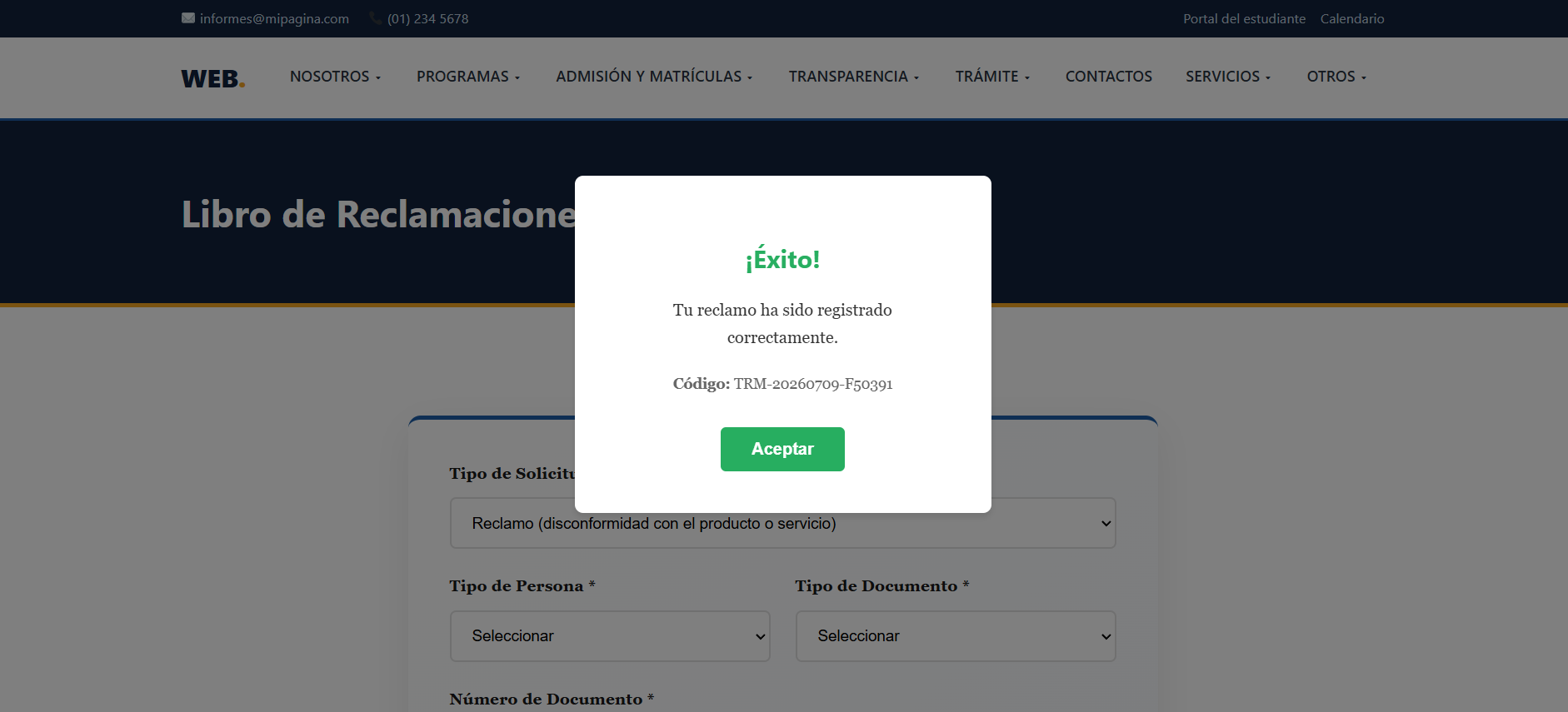 Confirmación