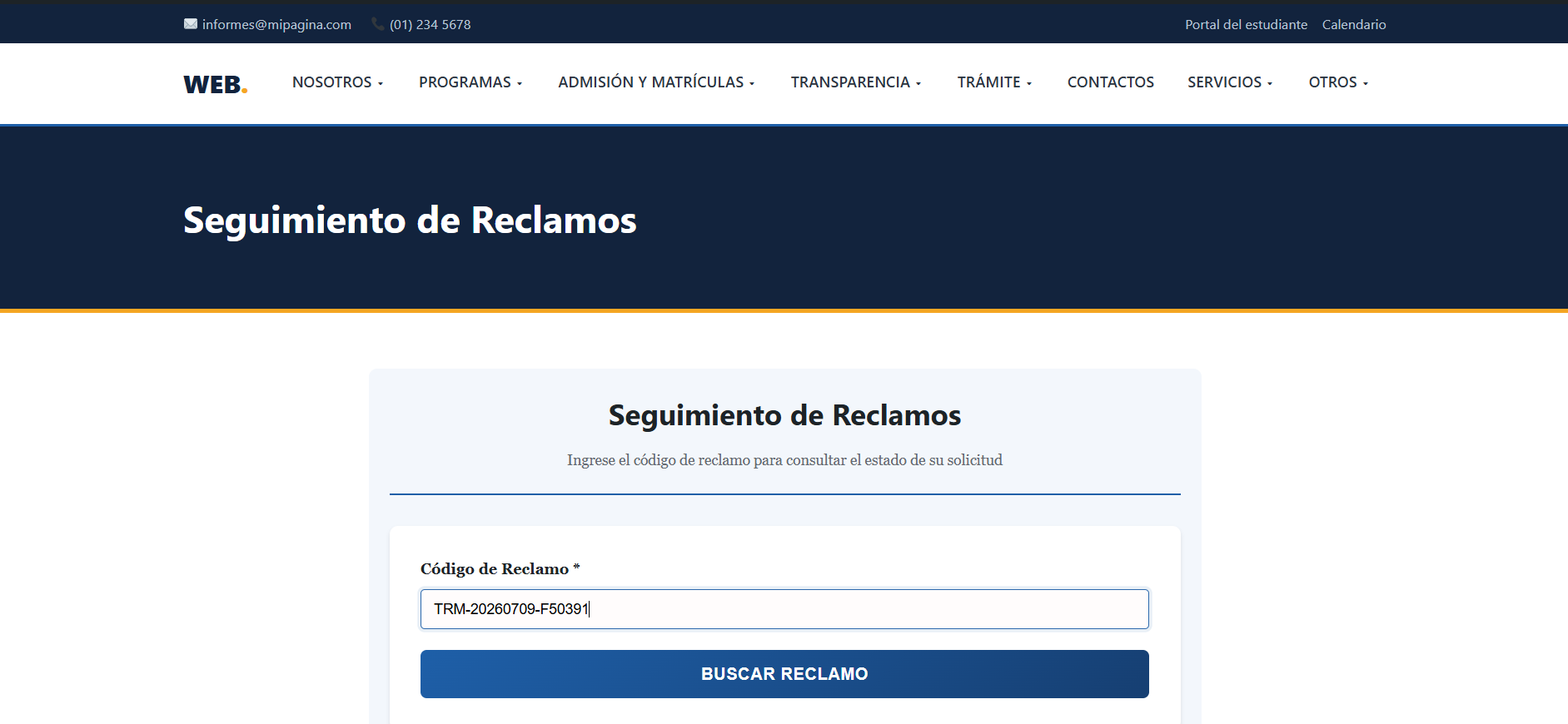 Seguimiento público